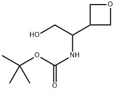 2-(BOC-氨基)-2-(3-氧杂环丁基)乙醇 结构式