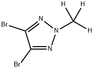 4,5-二溴-2-(甲基-D3)-2H-1,2,3-三唑 结构式