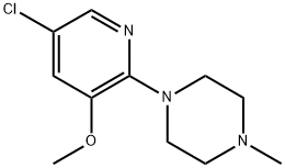 1-(5-chloro-3-methoxypyridin-2-yl)-4-methylpiperazine 结构式