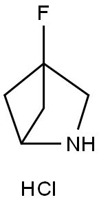 2-Azabicyclo[2.1.1]hexane, 4-fluoro-, hydrochloride (1:1) 结构式