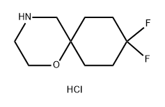 1-Oxa-4-azaspiro[5.5]undecane, 9,9-difluoro-, hydrochloride (1:1) 结构式