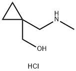 {1-[(甲基氨基)甲基]环丙基}甲醇盐酸盐 结构式