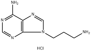 6-氨基-9H-嘌呤-9-丙胺二盐酸盐 结构式