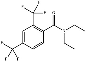 N,N-diethyl-2,4-bis(trifluoromethyl)benzamide 结构式