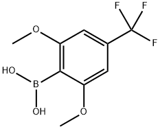 2,6-二甲氧基-4-三氟甲基苯硼酸 结构式