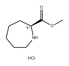 methyl (S)-azepane-2-carboxylate hydrochloride 结构式