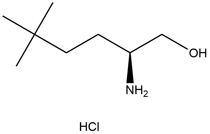 (S)-2-amino-5,5-dimethylhexan-1-ol hydrochloride 结构式