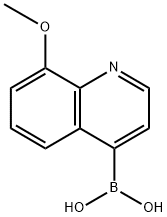 (8-甲氧基喹啉-4-基)硼酸 结构式