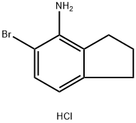 5-溴-2,3-二氢-1H-茚-4-胺(盐酸盐)(1:1) 结构式