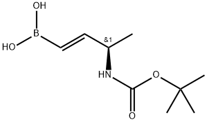 (R,E)-(3-((叔丁氧羰基)氨基)丁烯-1-基)硼酸 结构式