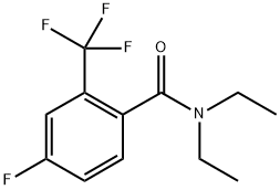 N,N-diethyl-4-fluoro-2-(trifluoromethyl)benzamide 结构式