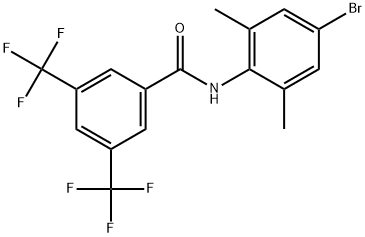 N-(4-Bromo-2,6-dimethylphenyl)-3,5-bis(trifluoromethyl)benzamide 结构式