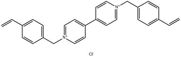 1,1'-双[(4-乙烯基苯基)甲基]- 4,4-联吡啶氯化盐 (1:2) 结构式