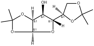 1-O,2-O:5-O,6-O-Bis(1-methylethylidene)-β-D-talofuranose 结构式