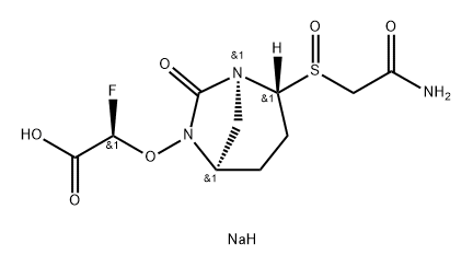 ACETIC ACID, 2-[[(1S,2R,5R)-2-[(R)-(2-AMINO-2- OXOETHYL)SULFINYL]-7-OXO-1,6-DIAZABICYCLO [3.2.1]OCT- 结构式