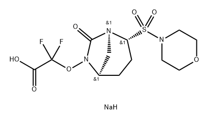 ACETIC ACID, 2,2-DIFLUORO-2-[[(1 S,2R,5R)-2-(4- MORPHOLINYLSULFONYL)-7-OXO-1 ,6-DIAZABICYCLO [3.2.1 结构式