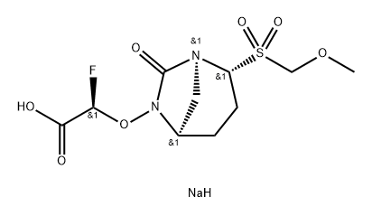 ACETIC ACID, 2-FLUORO-2-[[(1 S,2R,5R)-2- [(METHOXYMETHYL)SULFONYL]-7-OXO-1 ,6-DIAZAB ICYCLO[3.2.1 ]O 结构式