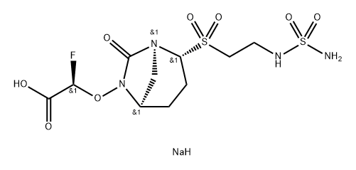 ACETIC ACID, 2-[[(1 S,2R,5R)-2-[[2-[(AMINOSU LFONYL)AMINO]ETHYL]SULFONYL]-7-OXO-1 ,6-DIAZAB ICYCLO[3 结构式
