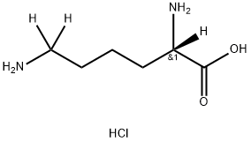 L-LYSINE-D3 (HYDROCHLORIDE) 结构式