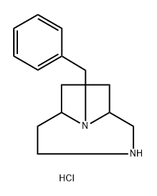9-Benzyl-3,9-diaza-bicyclo[4.2.1]nonane dihydrochloride 结构式