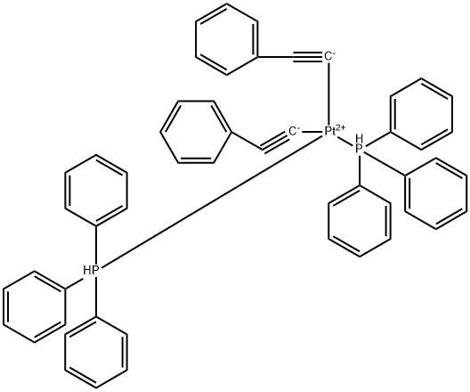 Platinum, bis(phenylethynyl)bis(triphenylphosphine)-, (SP-4-1)- 结构式