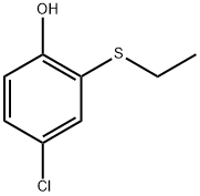 4-Chloro-2-(ethylthio)phenol 结构式