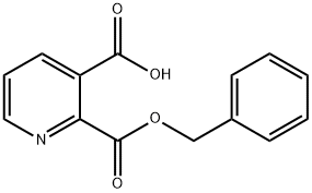 Pyridine-2,3-dicarboxylic acid 2-benzyl ester 结构式