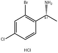 (1R)-1-(2-溴-4-氯苯基)乙-1-胺盐酸盐 结构式