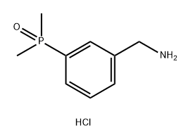 (3-(氨基甲基)苯基)二甲基氧化膦盐酸盐 结构式