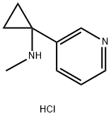 N-甲基-1-(吡啶-3-基)环丙烷-1-胺盐酸盐 结构式