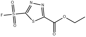 5-(氟磺酰基)-1,3,4-噻二唑-2-羧酸乙酯 结构式
