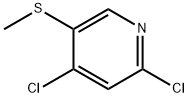 2,4-Dichloro-5-(methylthio)pyridine 结构式