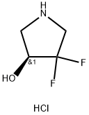(3S)-4,4-二氟吡咯烷-3-醇盐酸盐 结构式