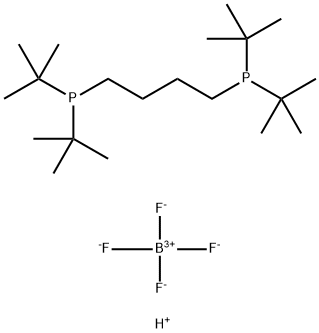 1,4-双(二叔丁基膦基)丁烷双(四氟硼酸盐) 结构式