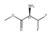 (R)-2-氨基-3-二氟丙酸甲酯 结构式