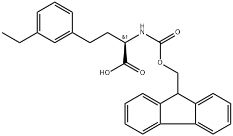 Fmoc-3-ethyl-D-homophenylalanine 结构式