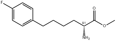 Methyl(R)-2-amino-6-(4-fluorophenyl)hexanoate 结构式