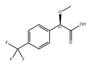 (R)-2-methoxy-2-(4-(trifluoromethyl)phenyl)acetic acid 结构式