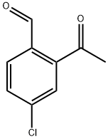 2-乙酰基-4-氯苯甲醛 结构式