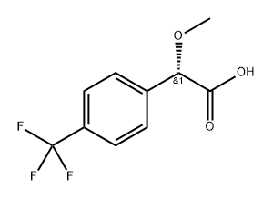 (S)-2-methoxy-2-(4-(trifluoromethyl)phenyl)acetic acid 结构式