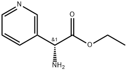 ethyl(R)-2-amino-2-(pyridin-3-yl)acetate 结构式