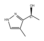(S)-1-(4-甲基-1H-吡唑-3-基)乙烷-1-醇 结构式