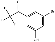 1-(3-Bromo-5-hydroxyphenyl)-2,2,2-trifluoroethanone 结构式