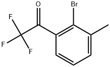 1-(2-Bromo-3-methylphenyl)-2,2,2-trifluoroethanone 结构式