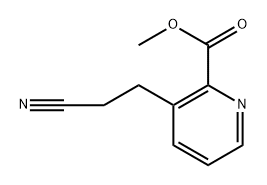 3-(2-氰乙基)吡啶甲酸甲酯 结构式