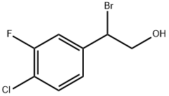 2-溴-2-(4-氯-3-氟苯基)乙烷-1-醇 结构式