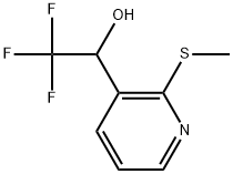 2-(Methylthio)-α-(trifluoromethyl)-3-pyridinemethanol 结构式