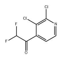 1-(2,3-Dichloropyridin-4-yl)-2,2-difluoroethanone 结构式