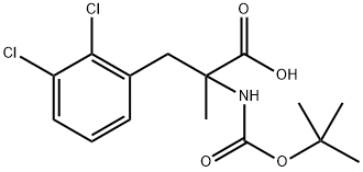 N-Boc-2,3-dichloro-a-methyl-DL-phenylalanine 结构式