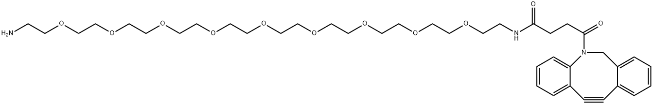 DBCO-PEG9-amine 结构式